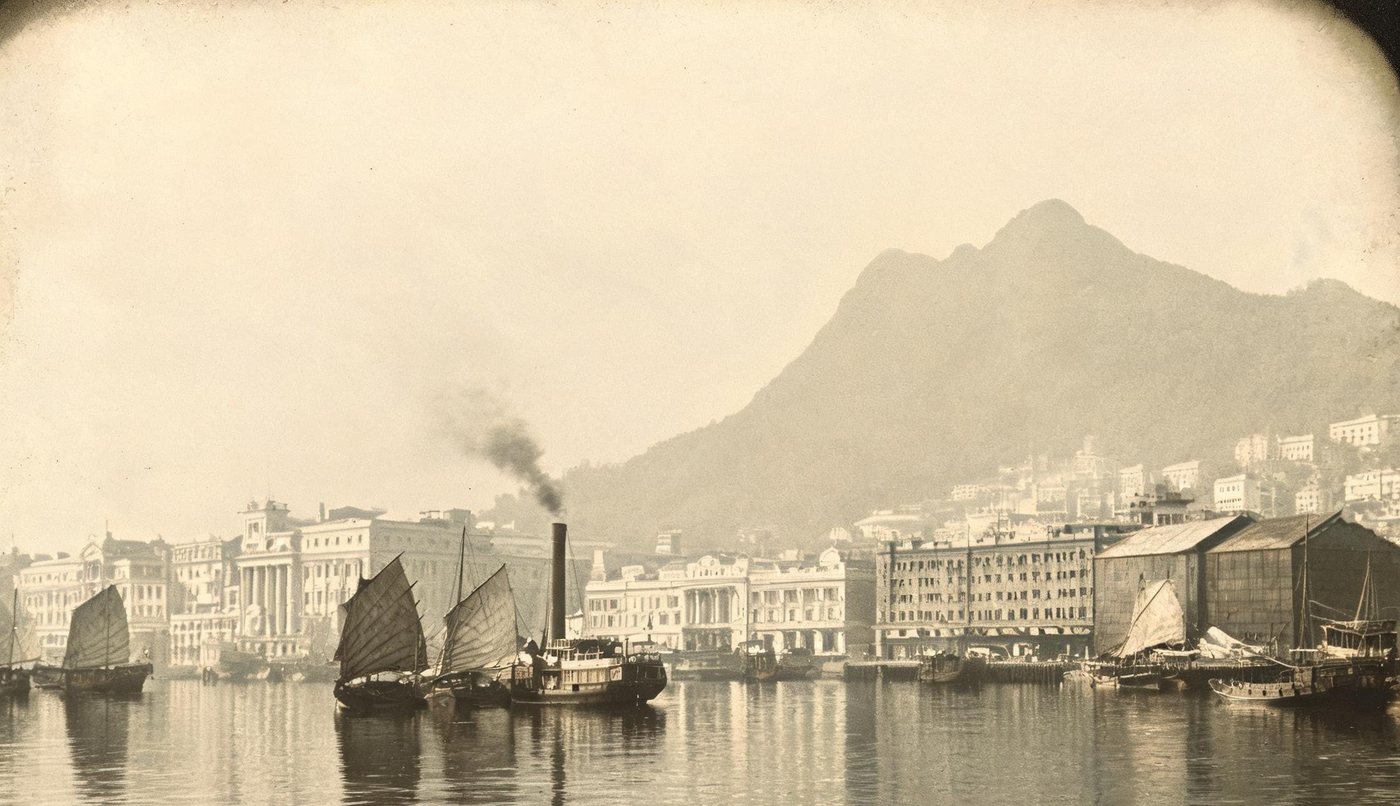 The trading port · Hong Kong, Victoria Harbour, c. 1880s